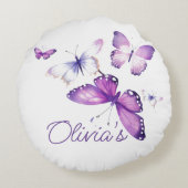 Persoonlijk cadeau voor verjaardagsfeestje Kleine Rond Kussen (Achterkant)