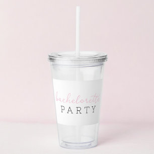 Persoonlijk cadeau voor vrijgezellenfeest acryl drinkbeker