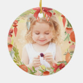 Persoonlijk Cadeau voor Zusje | Foto van grote zus Keramisch Ornament (Achterkant)