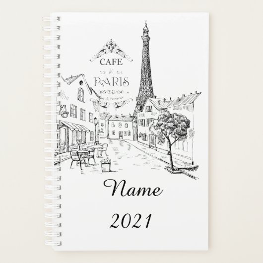 Persoonlijk Cafe Paris Planner (Voorkant)