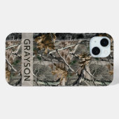 Persoonlijk camouflage met bos takken Case-Mate iPhone case (Achterkant (horizontaal))