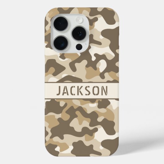 Persoonlijk camouflagepatroon voor de woestijn Case-Mate iPhone case (Achterkant)