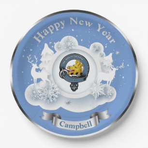 Persoonlijk Campbell Clan Badge Winter Papieren Bordje