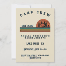 Persoonlijk Camping Weekend Bachelorette Feest