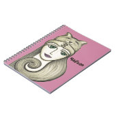 Persoonlijk Cat Hug-Notitieboek Notitieboek (Linkerzijde)