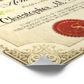 Persoonlijk certificaat op de lijst van Nice voor  Poster (Hoek)