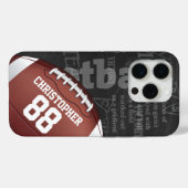 Persoonlijk Chalkboard Amerikaans Football Case-Mate iPhone Case (Achterkant (horizontaal))