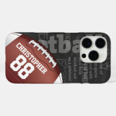 Persoonlijk Chalkboard Amerikaans Football Case-Mate iPhone Case (Achterkant (horizontaal))