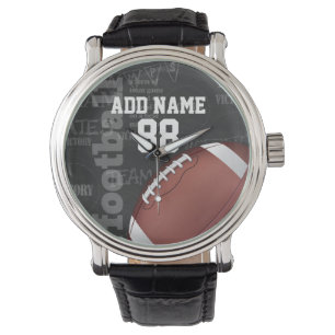 Persoonlijk Chalkboard Amerikaans Football Horloge