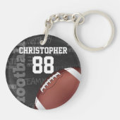 Persoonlijk Chalkboard Amerikaans Football Sleutelhanger (Achterkant)