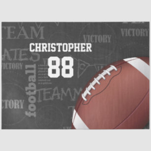 Persoonlijk Chalkboard Amerikaans Football Tissuepapier