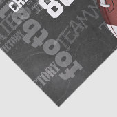 Persoonlijk Chalkboard Amerikaans Football Tissuepapier (Detail)