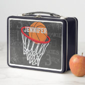 Persoonlijk Chalkboard Basketball en Hoop (In situ)