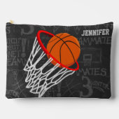 Persoonlijk Chalkboard Basketball en Hoop Etui (Voorkant)