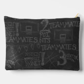 Persoonlijk Chalkboard Basketball en Hoop Etui (Achterkant)