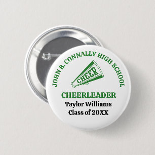 Persoonlijk cheerleader Green High School Ronde Button 5,7 Cm
