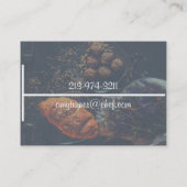 persoonlijk chef-kok modern elegant visitekaartje (Achterkant)