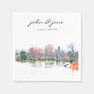 Persoonlijk Chicago Jackson Park Cocktail Napkin Servet