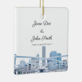Persoonlijk Chicago Keramisch Ornament (Rechts)