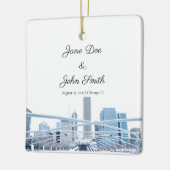 Persoonlijk Chicago Keramisch Ornament (Links)
