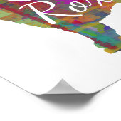 Persoonlijk Cockapoo Dog Print Poster (Hoek)