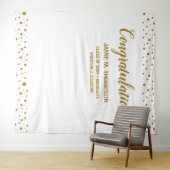 Persoonlijk Confetti Feliciteert Geslaagd Afgestud Wandkleed (In Situ (horizontaal))