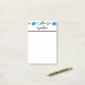 Persoonlijk confetti post-it® notes (Op bureau)