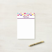 Persoonlijk confetti post-it® notes (Op bureau)