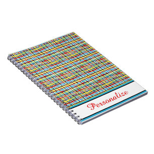 Persoonlijk crisscross-patroon notitieboek