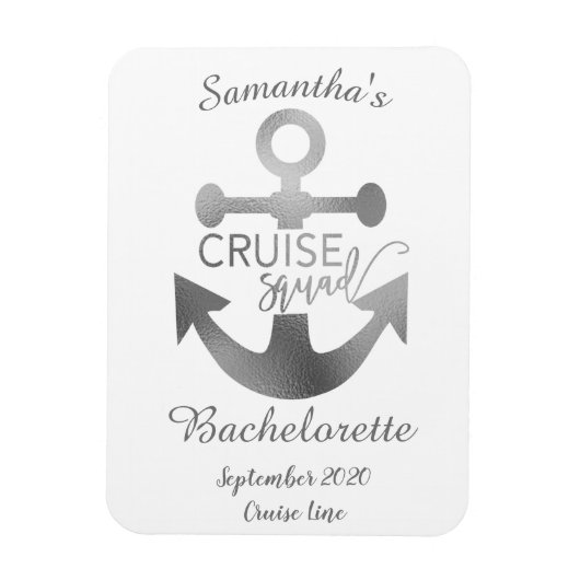 Persoonlijk Cruise Squad Bachelorette Magneet (Verticaal)