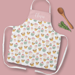 Persoonlijk Cupcake-patroon Schort