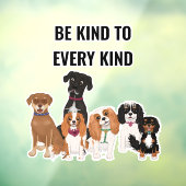 Persoonlijk Cute Dog Poster Raamsticker (Vel 3)