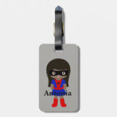 Persoonlijk Cute Mini Spidergirl Kinder bagagelabe Bagagelabel (Achterkant verticaal)