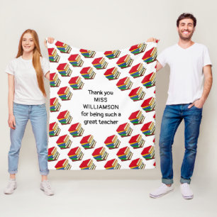 Persoonlijk DANK U Boeken Leraar Fleece Deken