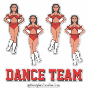 Persoonlijk dans team Rose Stones #2 Sticker