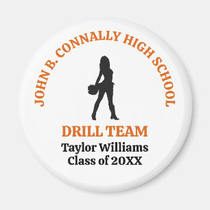 Persoonlijk danseres van het drillteam van Orange Magneet