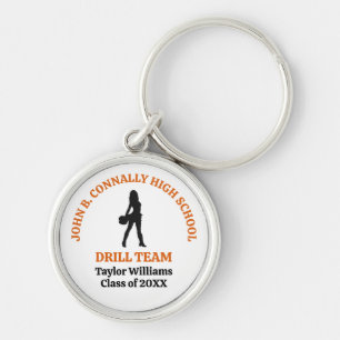 Persoonlijk danseres van het drillteam van Orange Sleutelhanger