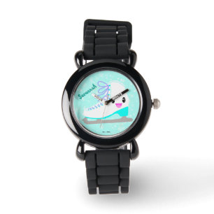 Persoonlijk de blauwe afbeelding van het meisje me horloge