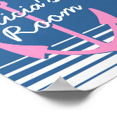 Persoonlijk decoratief nautisch poster voor de bab (Hoek)