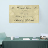 Persoonlijk Diamond Wedding Jubileum Spandoek (Beurs)