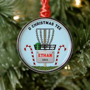 Persoonlijk discgolf-verzamelobject 2022 metalen ornament
