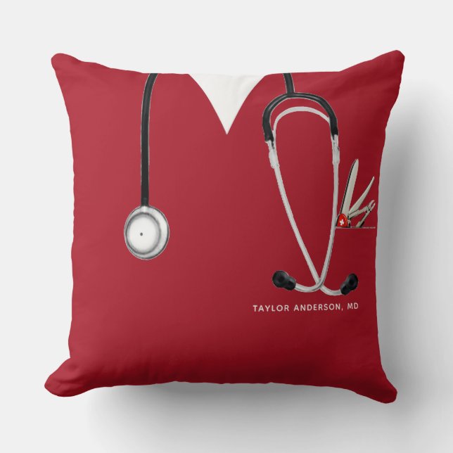Persoonlijk Dokter Cadeau Kussen (Voorkant)