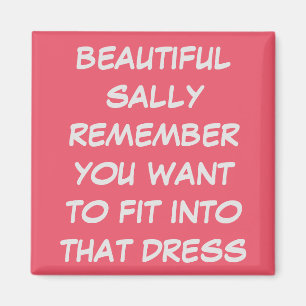 PERSOONLIJK DOUANEWEDDRUKSNELHEIDSDIET MAGNET MAGNEET