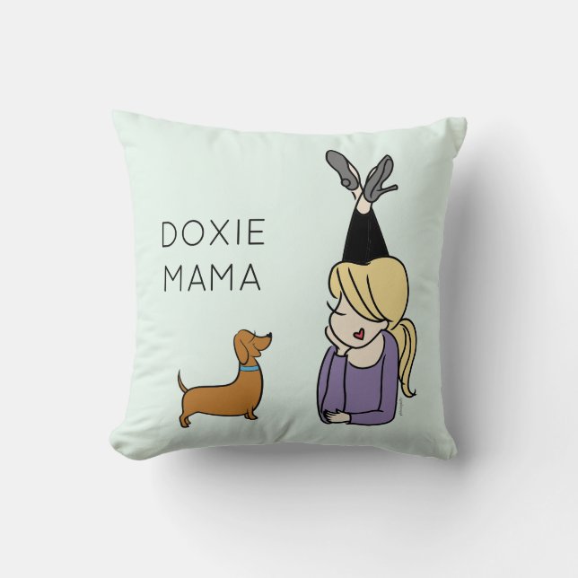 Persoonlijk Doxie Mama Sierkussen (Voorkant)