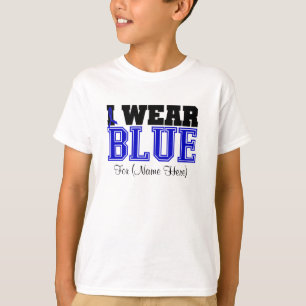 Persoonlijk Draag ik Blue Ribbon Colon Cancer T-shirt