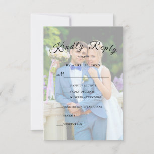 Persoonlijk Eenvoudig Elegant GV Script RSVP