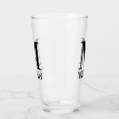 Persoonlijk Eenvoudig Monogram Glas (Links)