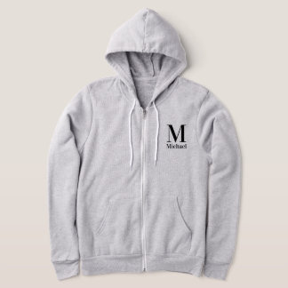 Persoonlijk Eenvoudig Monogram Hoodie