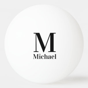 Persoonlijk Eenvoudig Monogram Pingpongballen