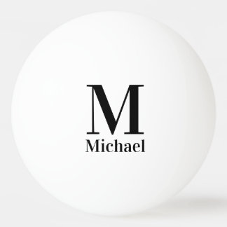 Persoonlijk Eenvoudig Monogram Pingpongballen